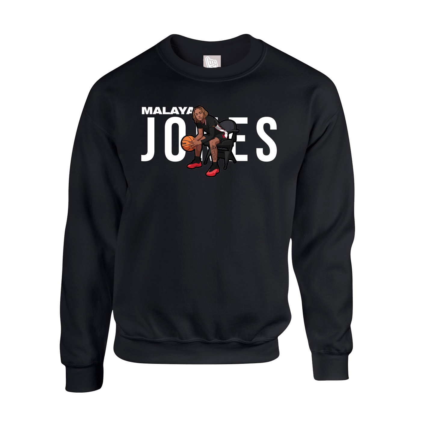 Fleece Crew — Player Name in Black