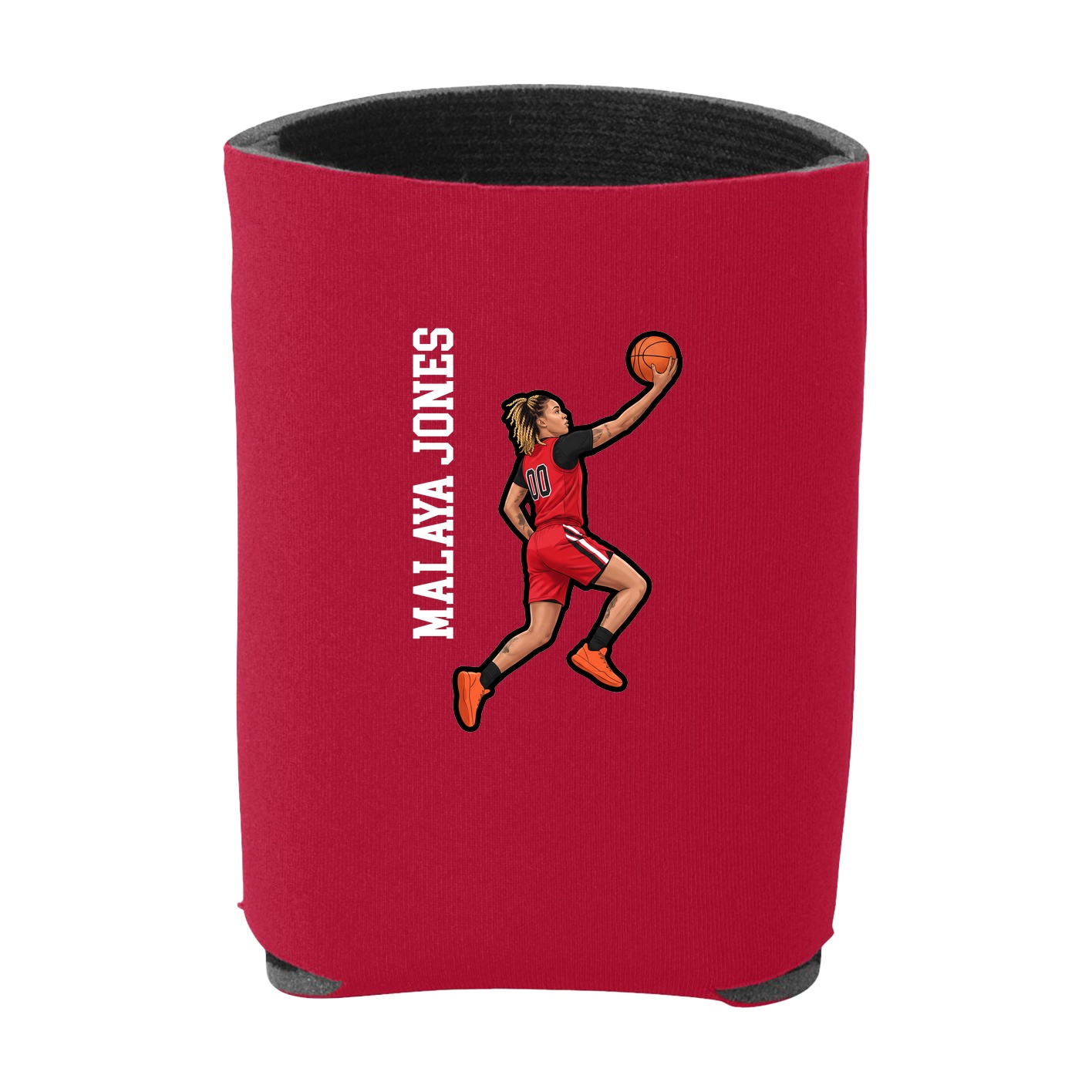 Can Holder — Name Vertical in Red