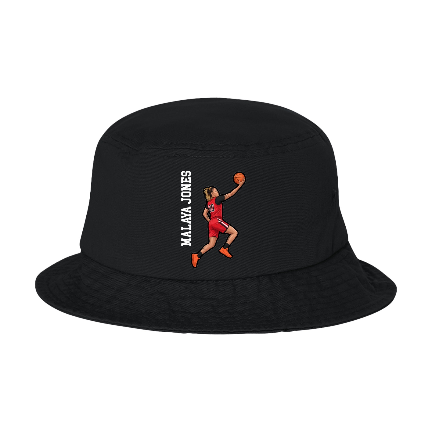 Bucket Cap — Name Vertical in Black