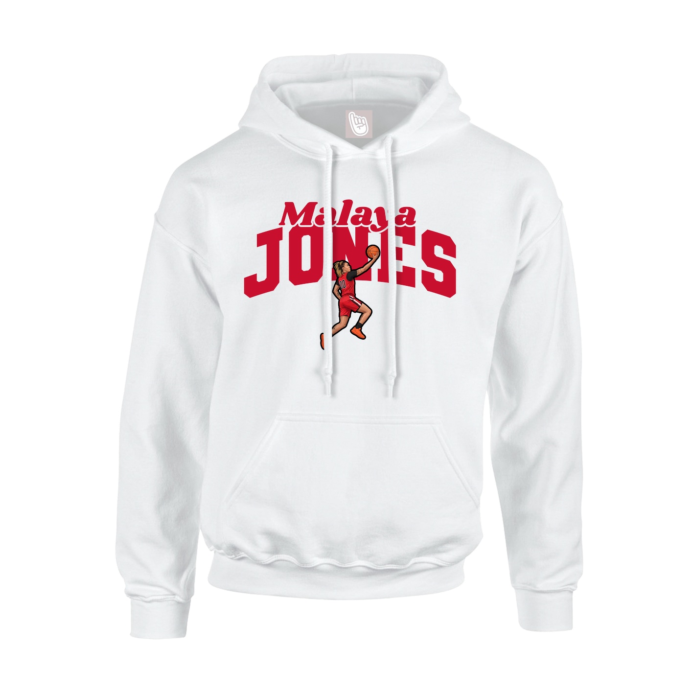 Hoodie — Signature Arch in White