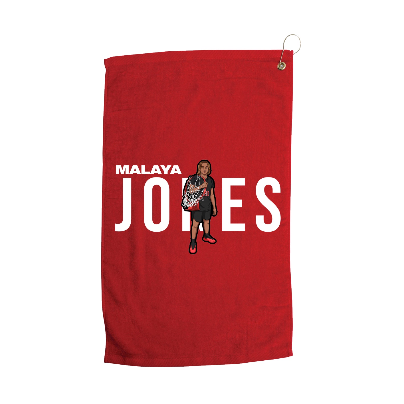 Golf Towel — Player Name in Red