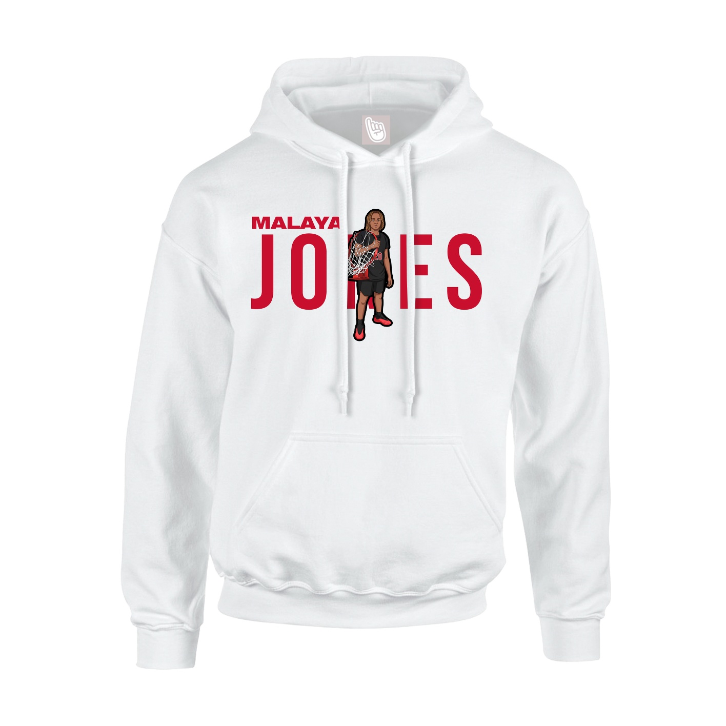 Hoodie — Player Name in White