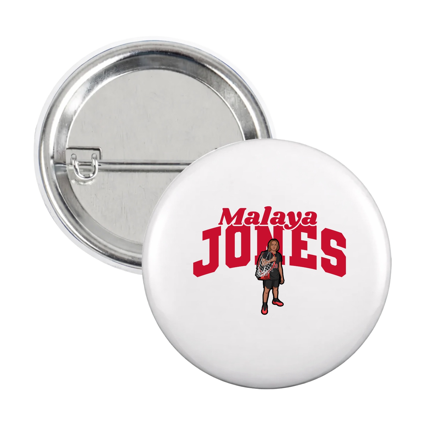 Game Day Button — Signature Arch in White