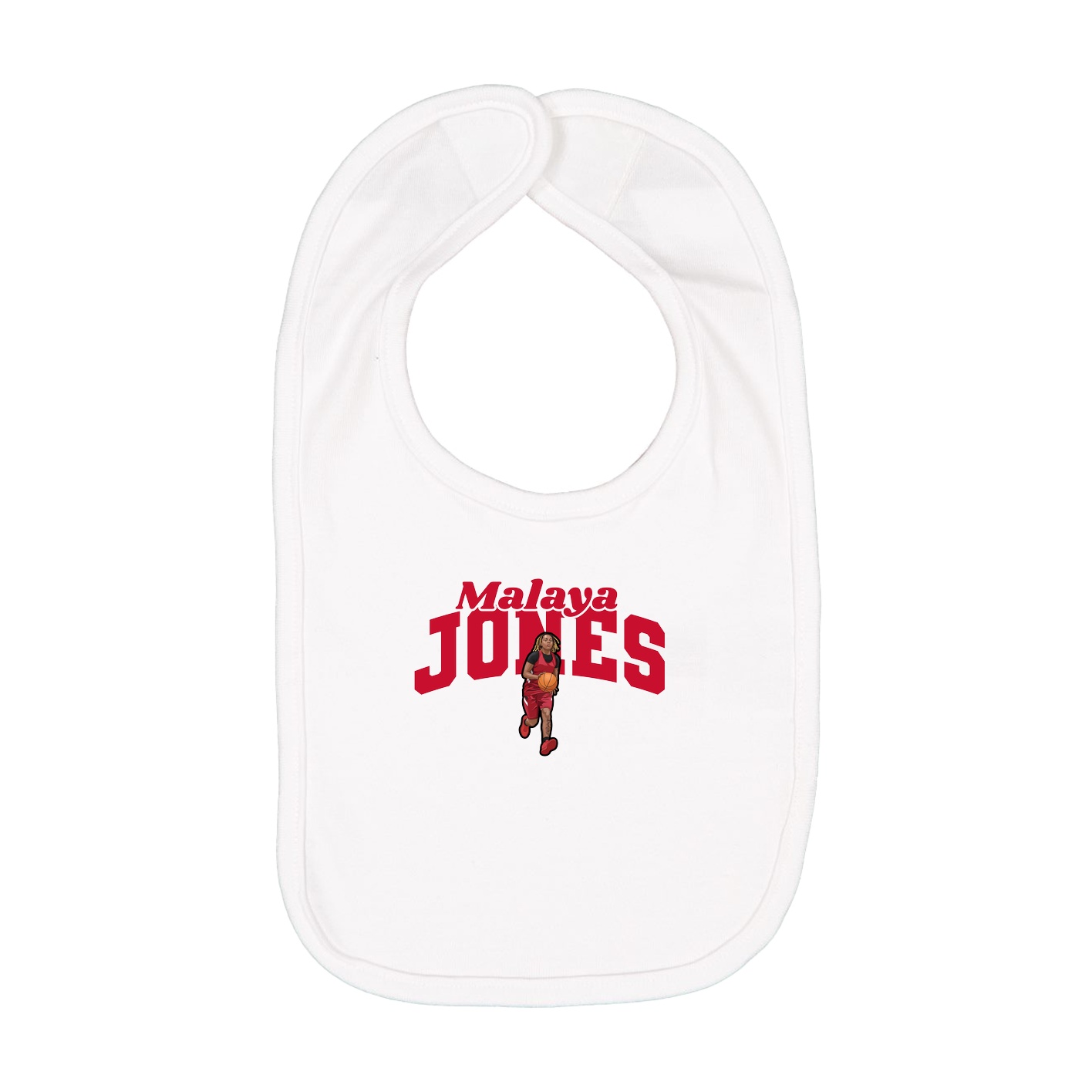 Infant Bib — Signature Arch in White