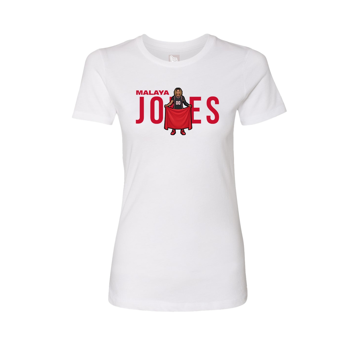 Womens Tee — Player Name in White