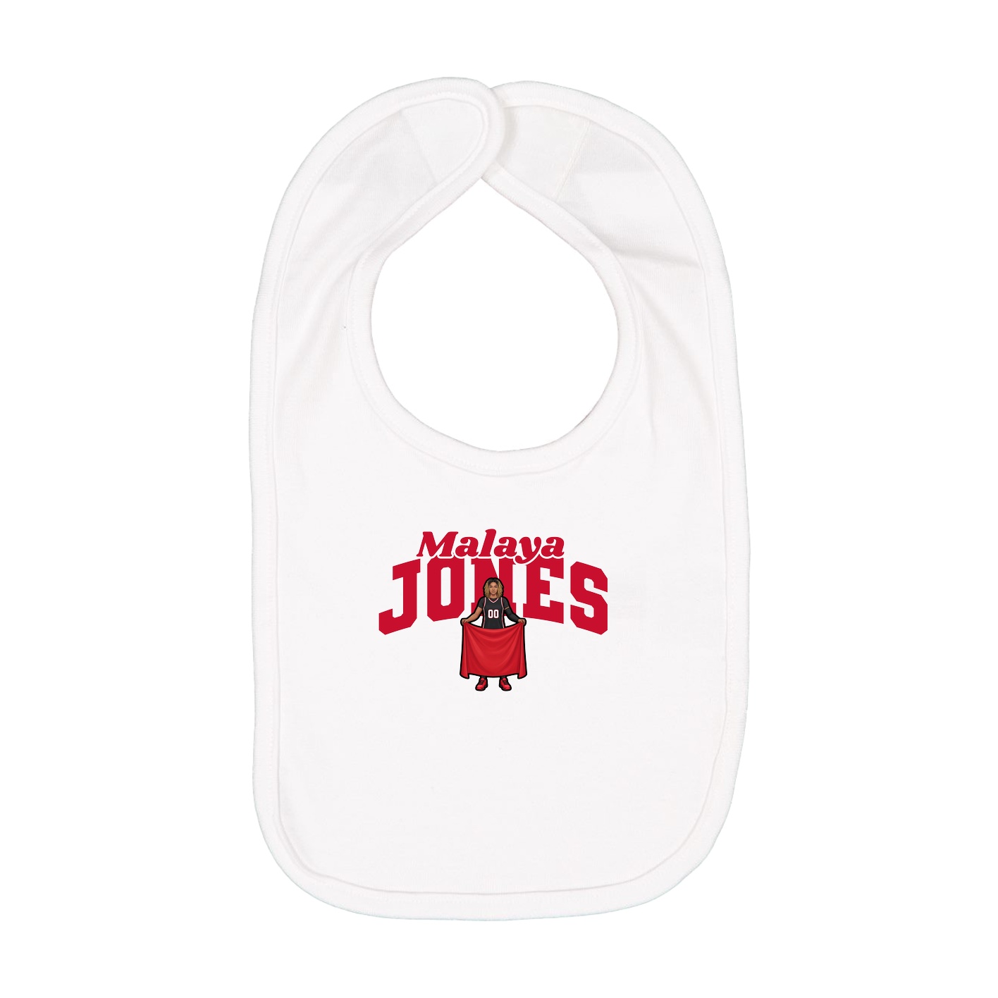 Infant Bib — Signature Arch in White