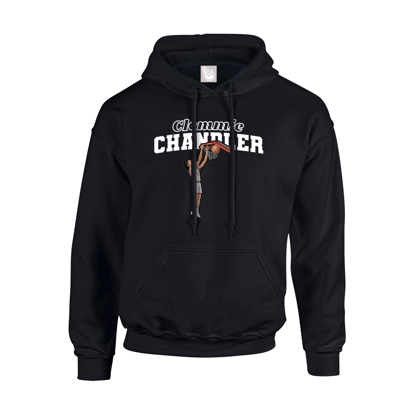Youth Hoodie — Name Arch in Black