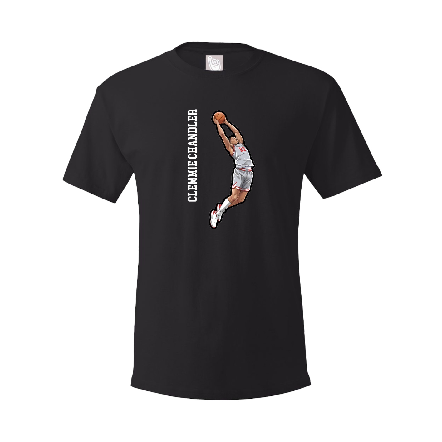 Youth Tee — Name Vertical in Black