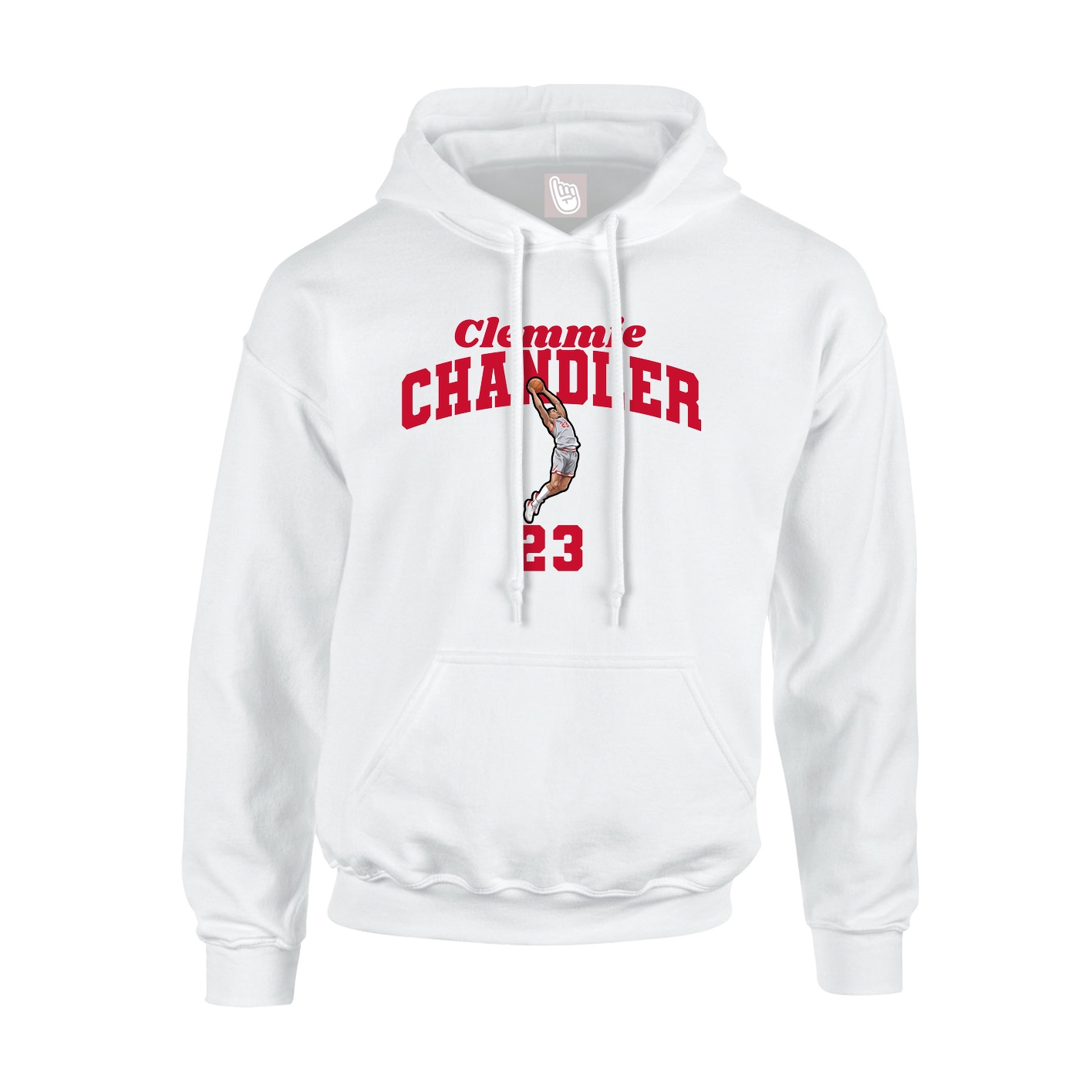 Youth Hoodie — Signature Arch in White
