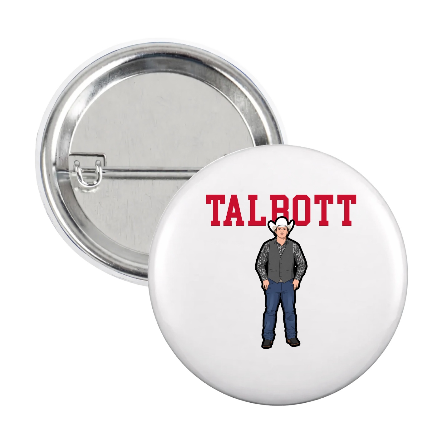 Game Day Button — Shirsey in White