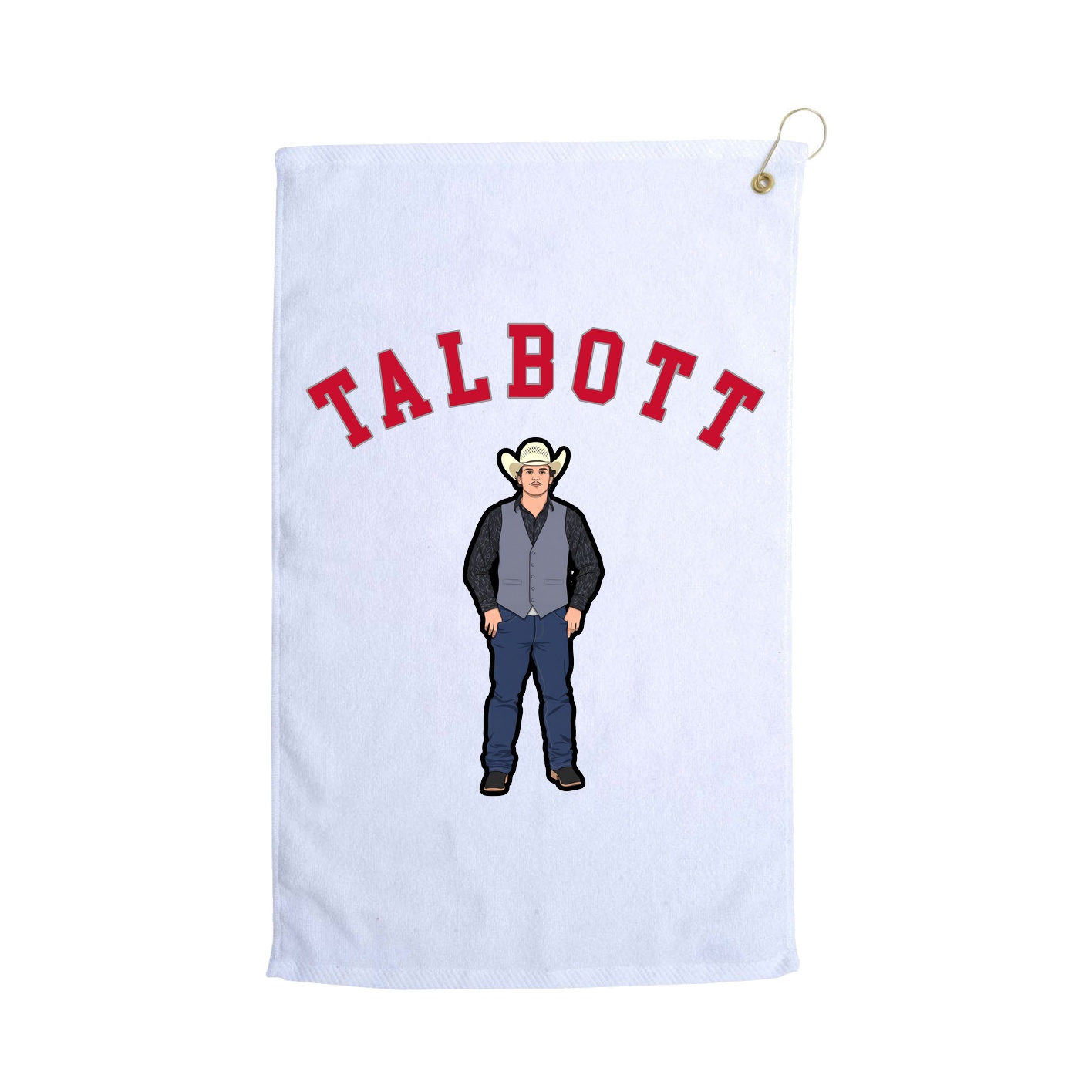 Golf Towel — Shirsey Arch in White