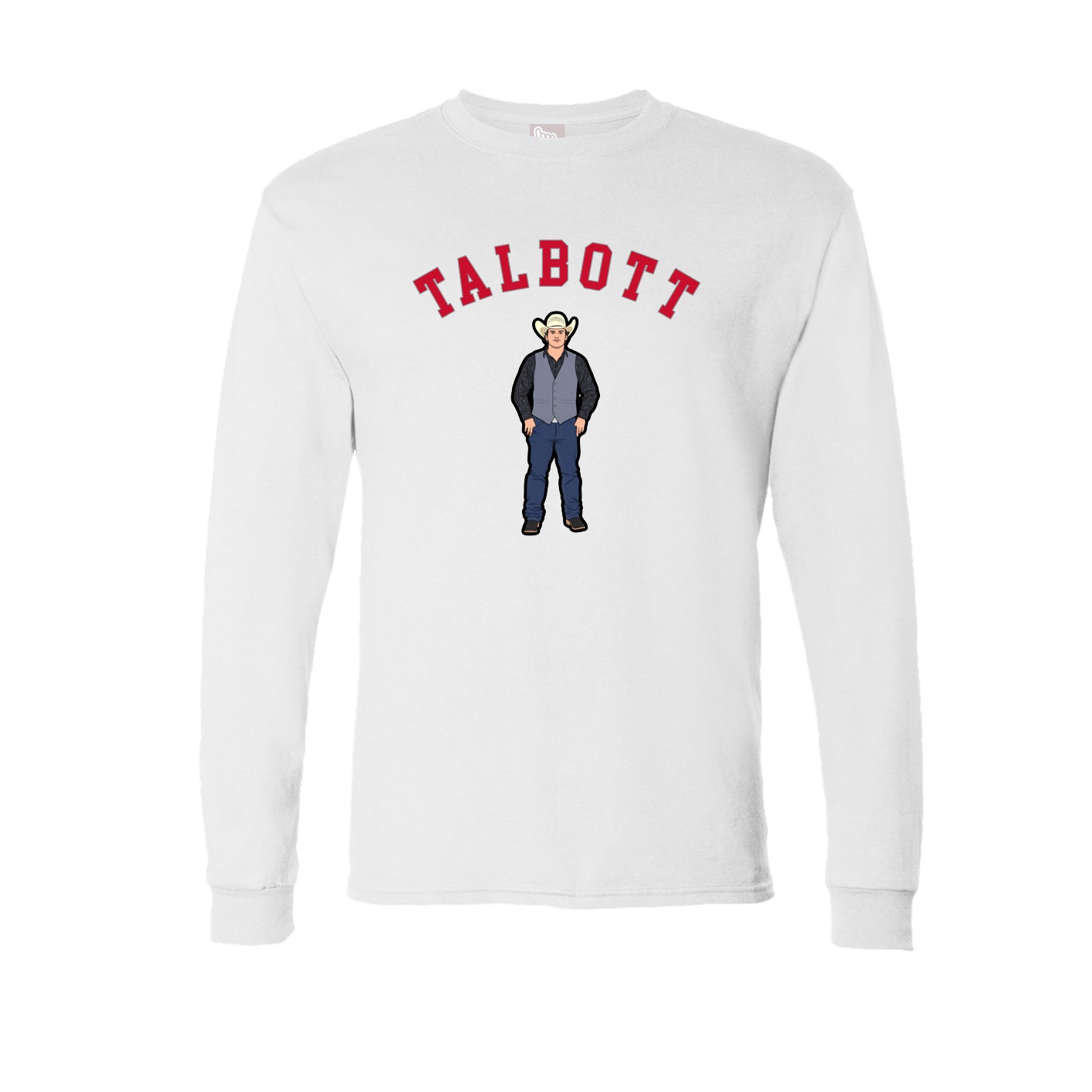 Long Sleeve Tee — Shirsey Arch in White