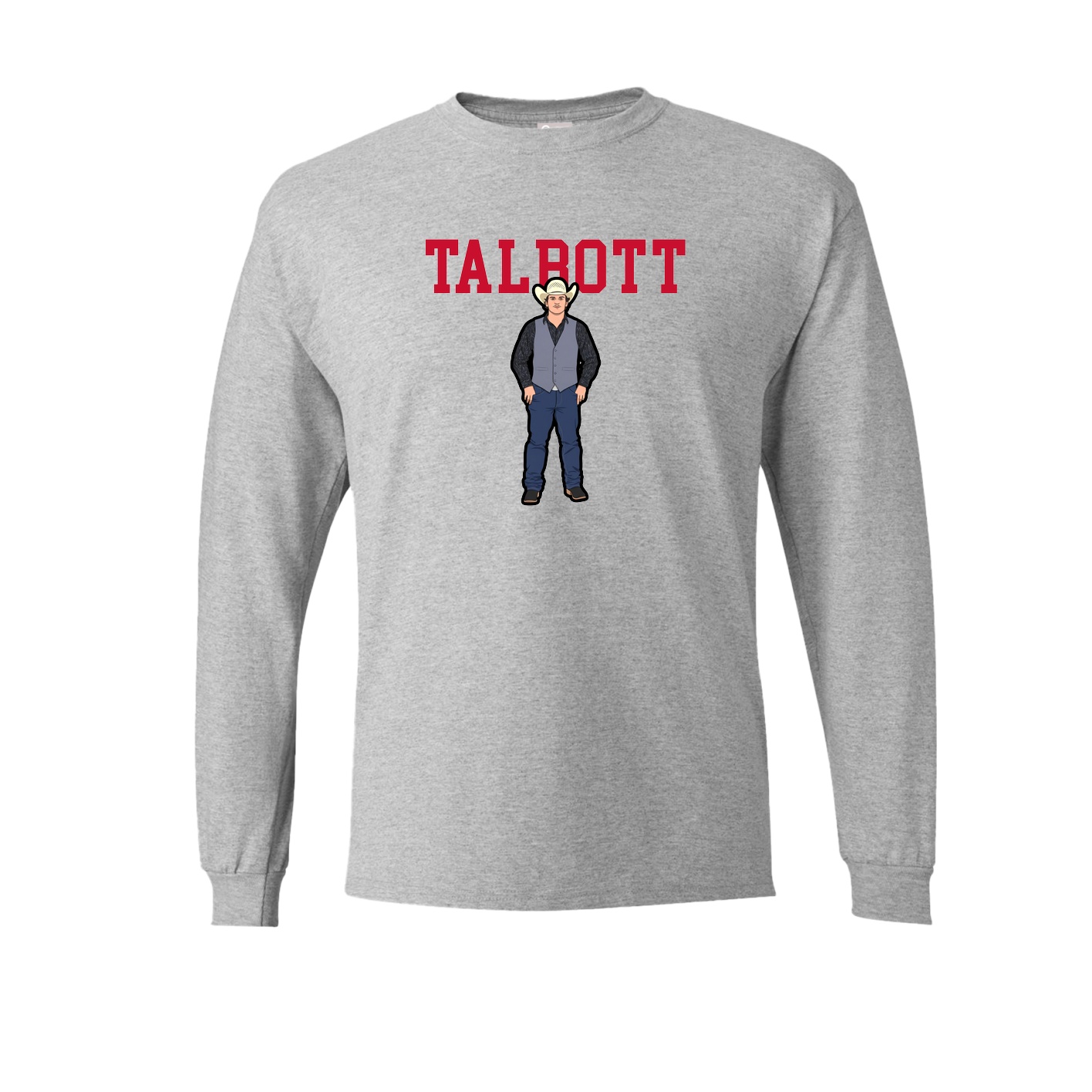 Long Sleeve Tee — Shirsey in Grey
