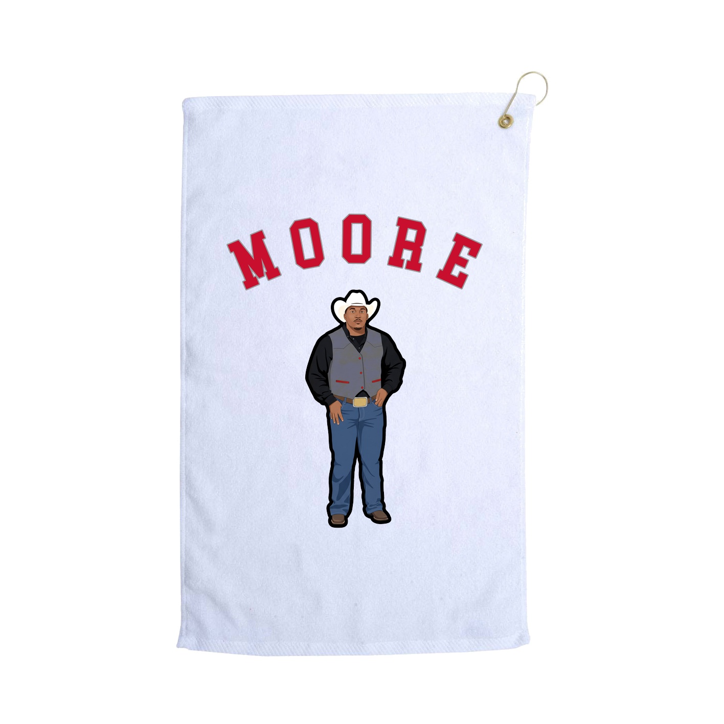 Golf Towel — Shirsey Arch in White