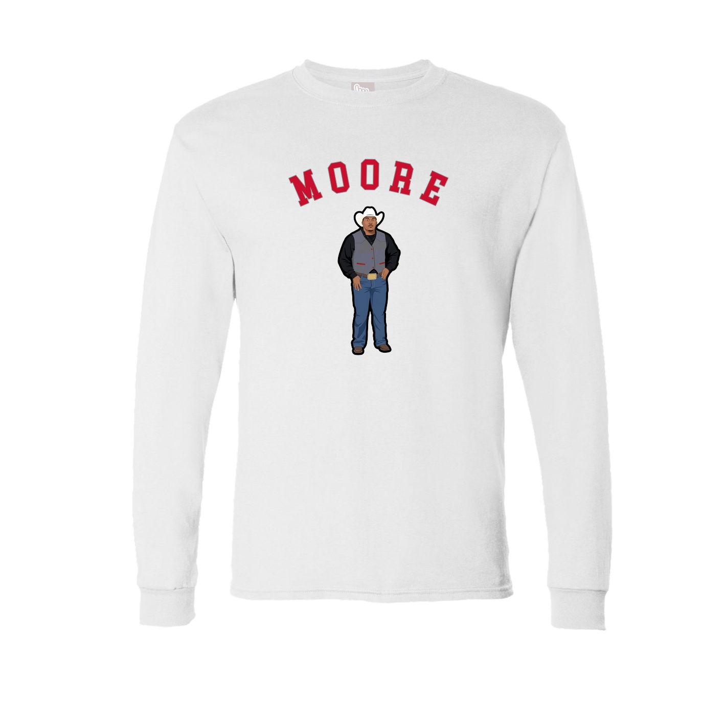Long Sleeve Tee — Shirsey Arch in White