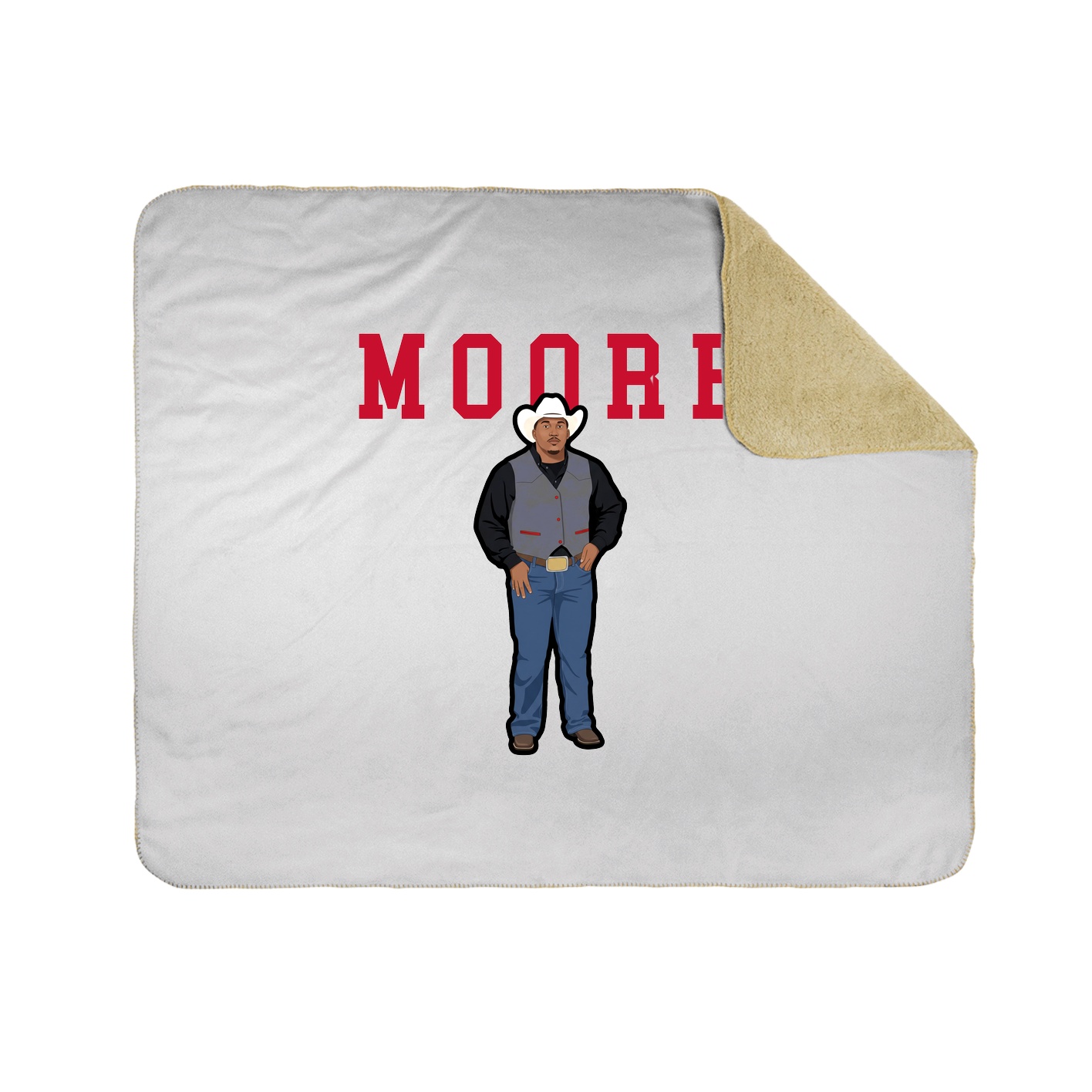 Throw Blanket — Shirsey in White