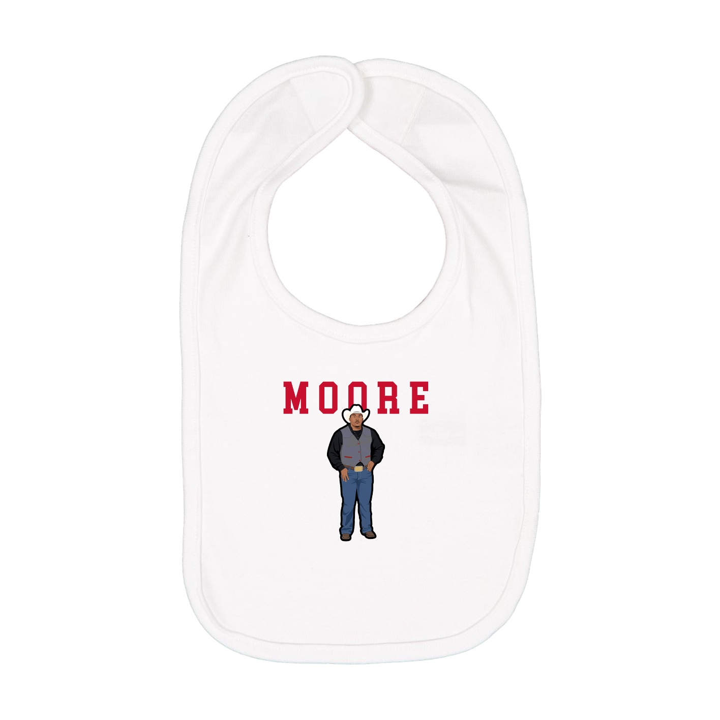 Infant Bib — Shirsey in White