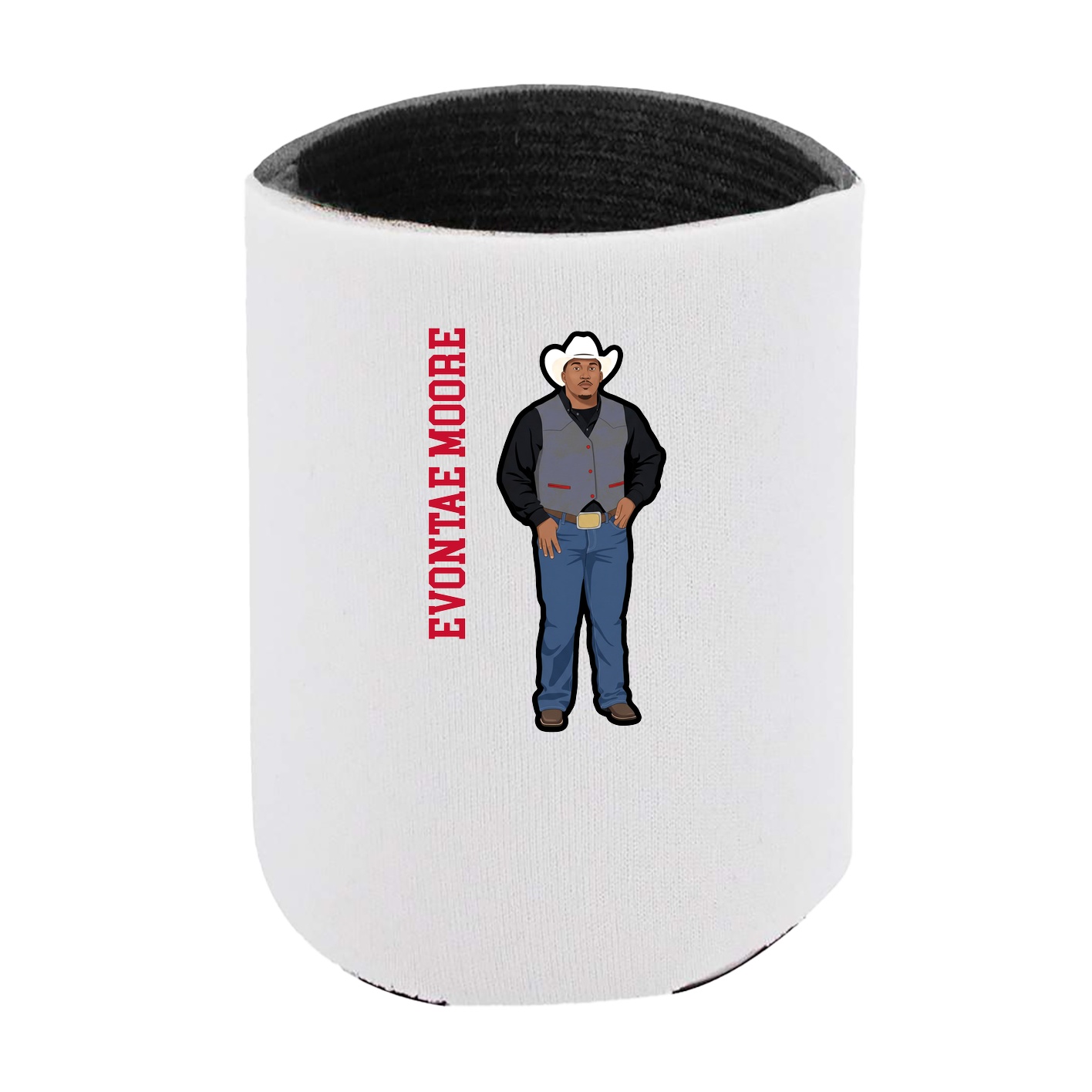 Can Holder — Name Vertical in White