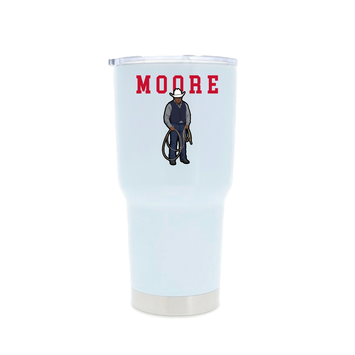 30oz Stainless Steel Tumbler — Shirsey in White