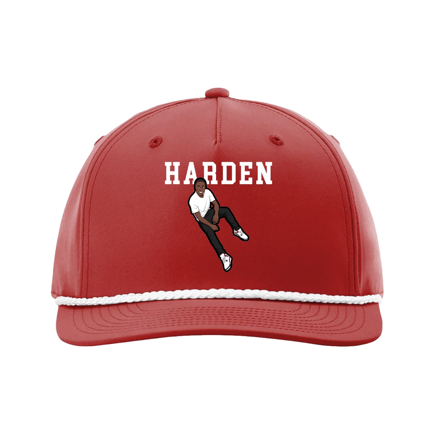 Five-Panel Classic Rope Cap — Shirsey in Red