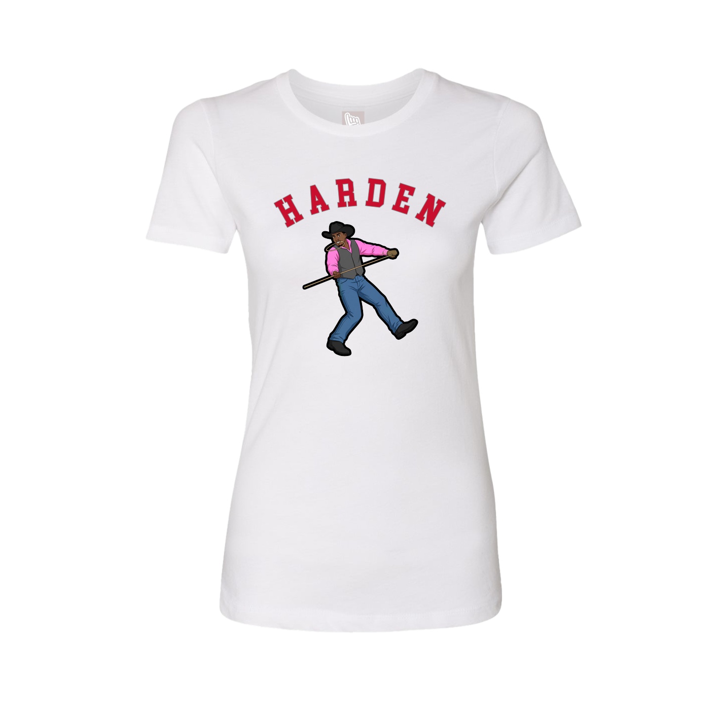 Fitted Women's Tee — Shirsey Arch in White