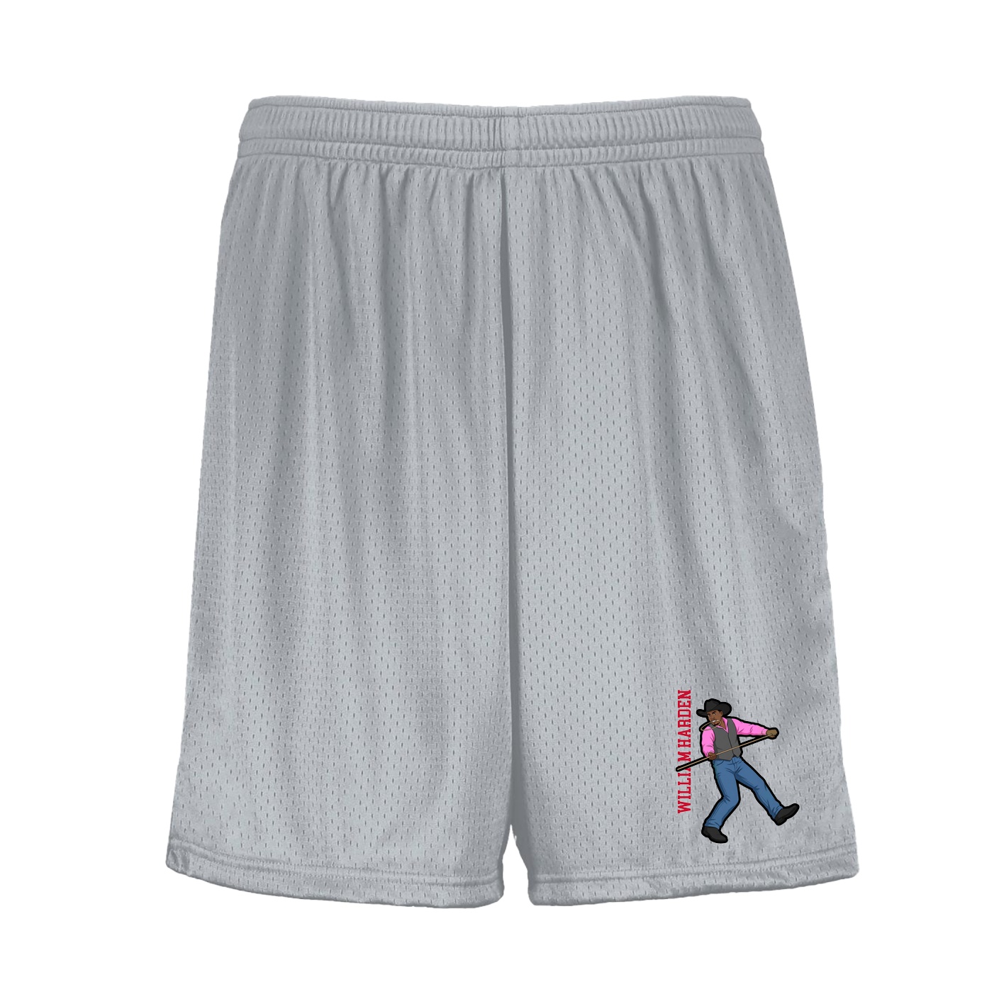 Shorts — Name Vertical in Silver