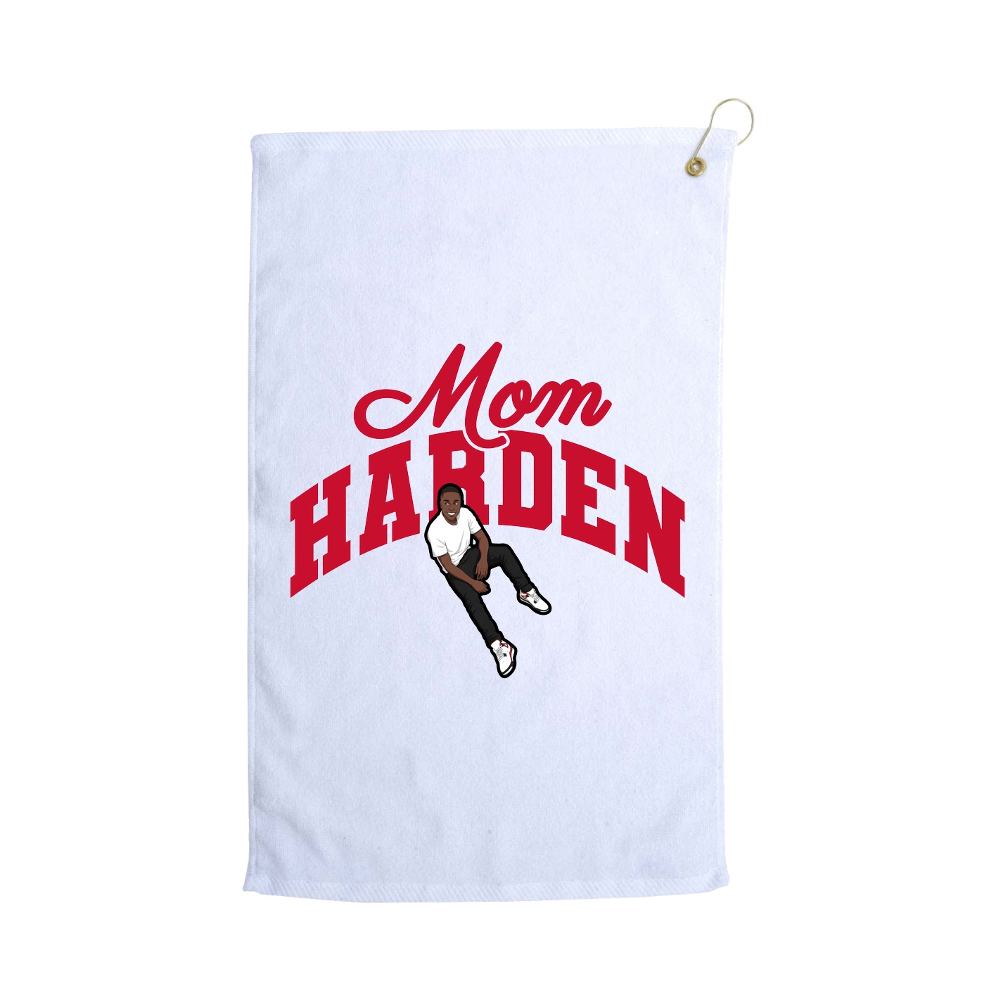 Golf Towel — Mothers Day Arch in White