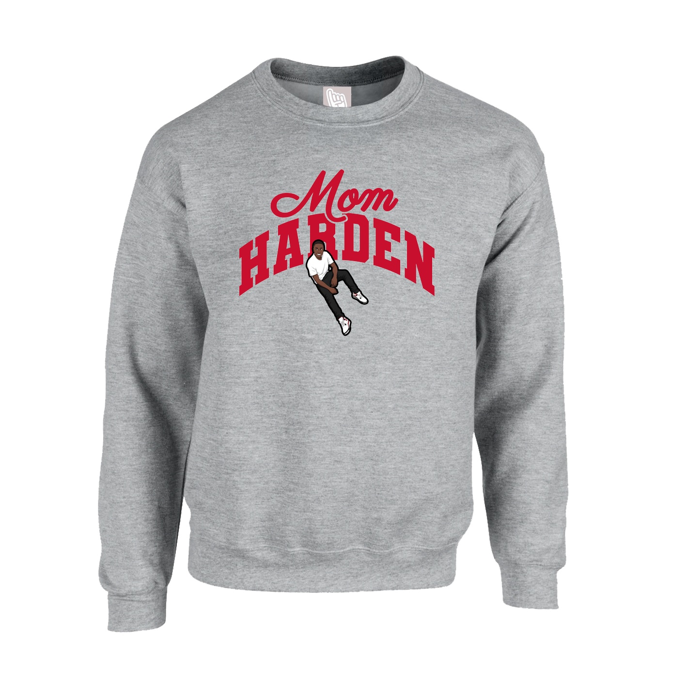 Fleece Crew — Mothers Day Arch in Grey