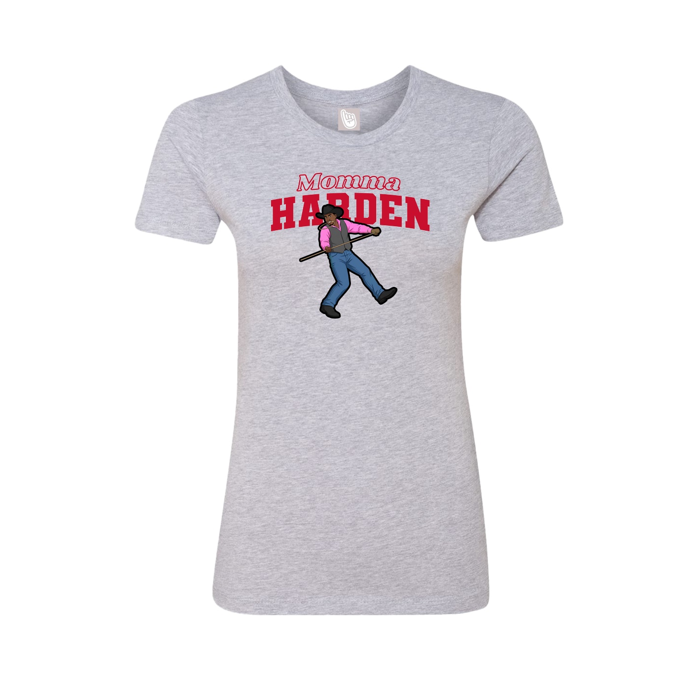 Womens Tee — Mothers Day Block in Grey