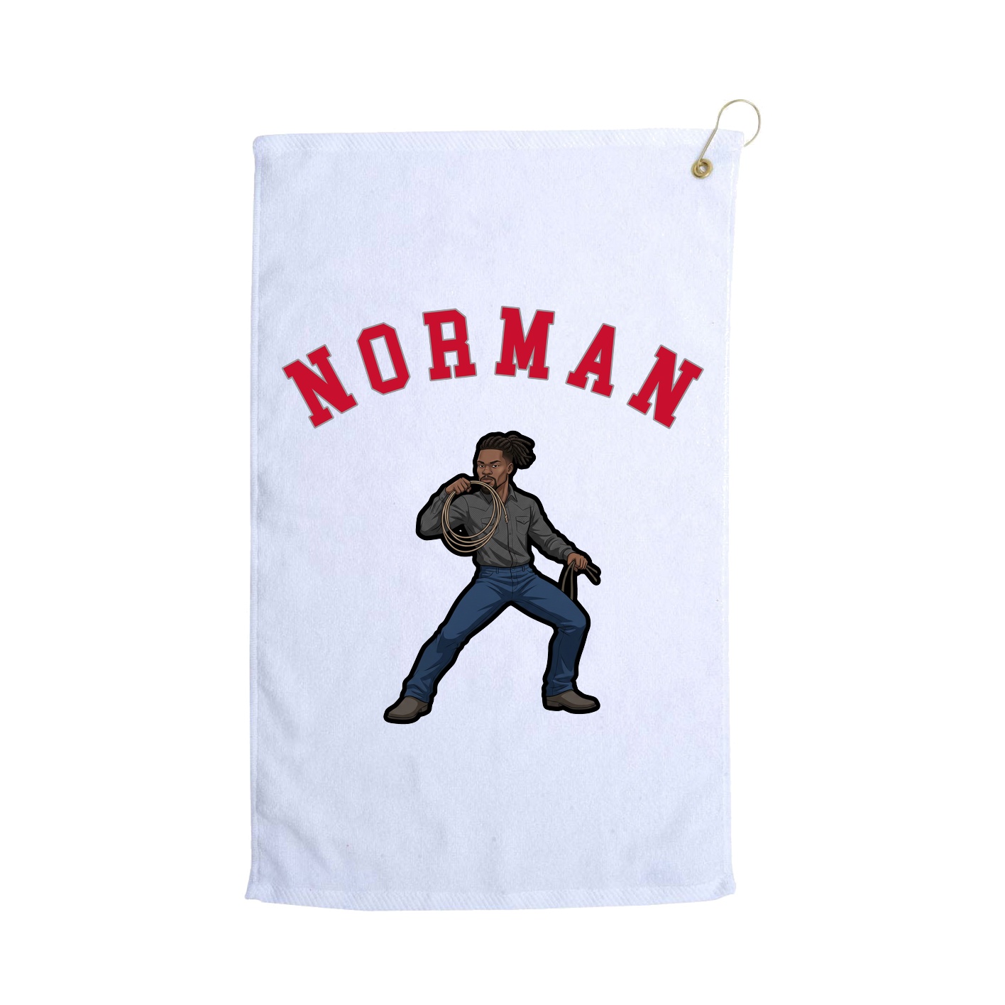 Golf Towel — Shirsey Arch in White