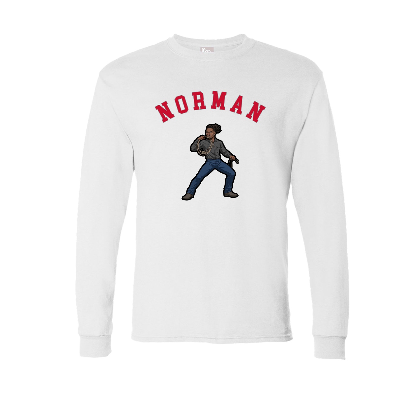 Long Sleeve Tee — Shirsey Arch in White