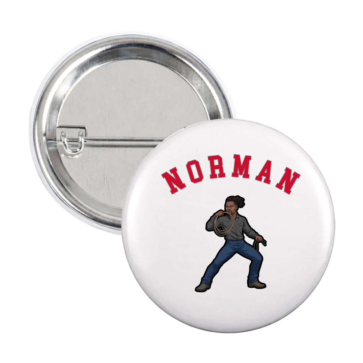 Game Day Button — Shirsey Arch in White