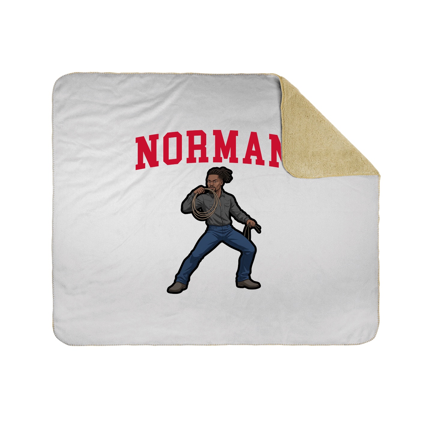 Throw Blanket — Shirsey in White