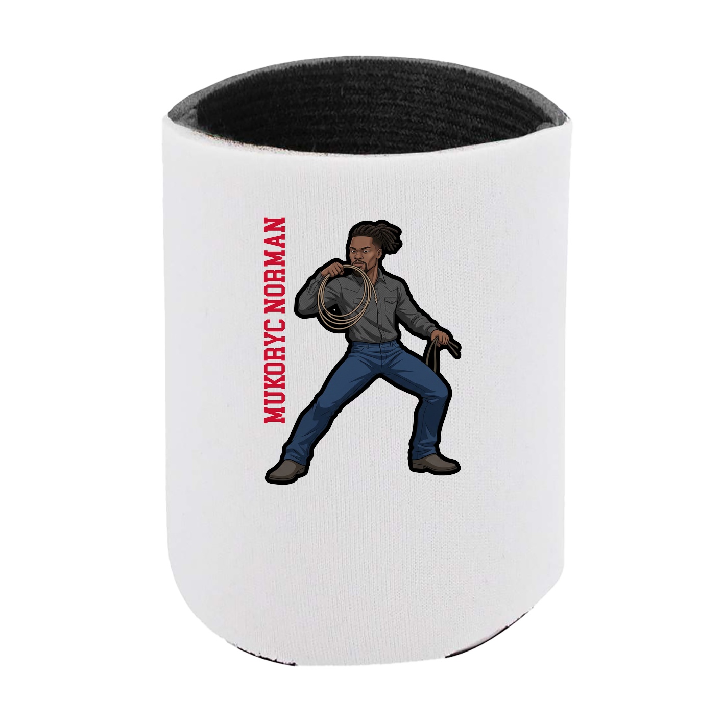Can Holder — Name Vertical in White