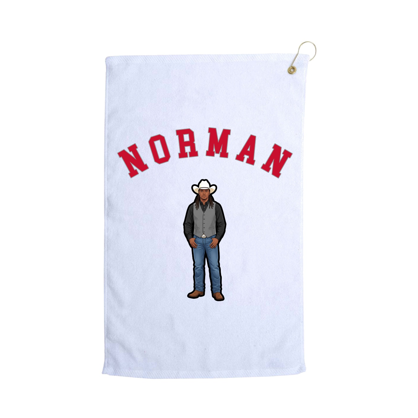 Golf Towel — Shirsey Arch in White