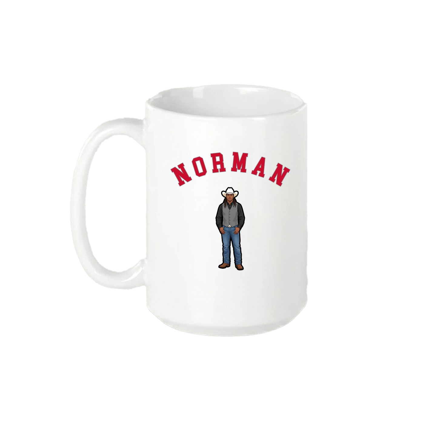 15oz Coffee Mug — Shirsey Arch in White