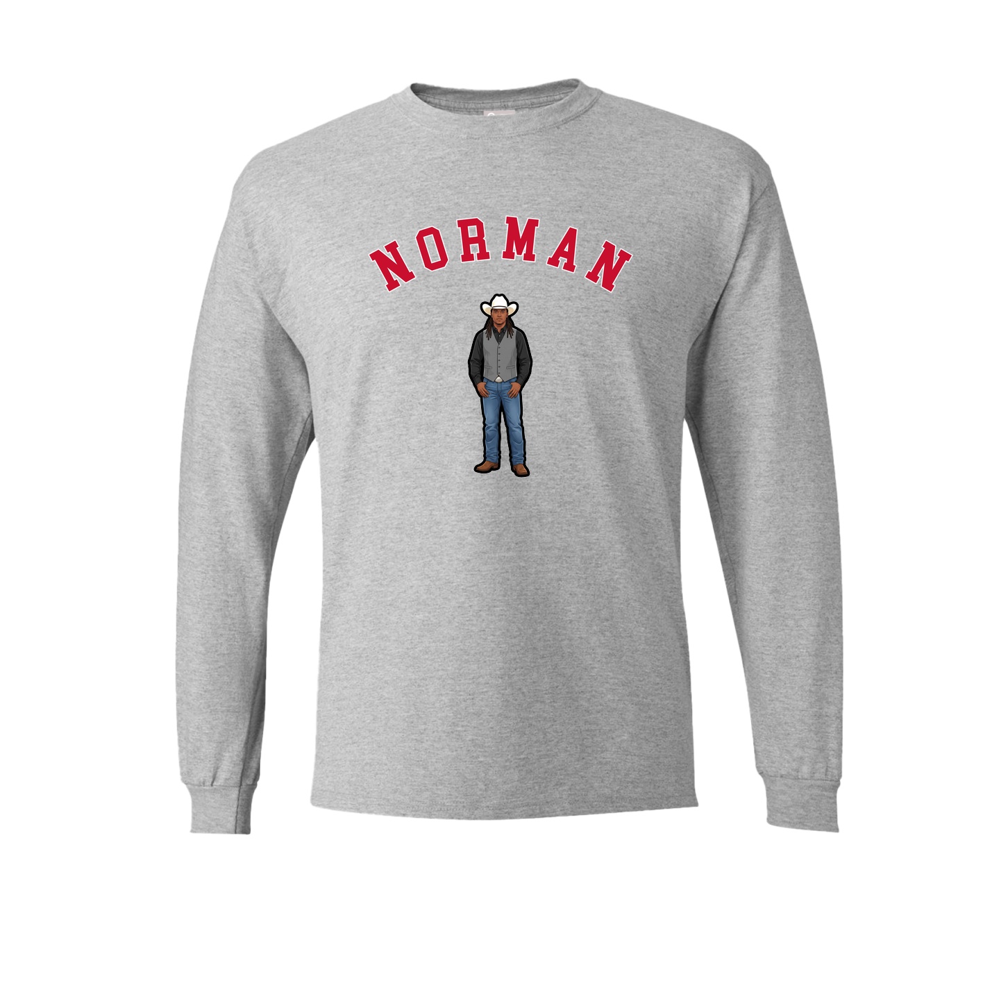 Long Sleeve Tee — Shirsey Arch in Grey