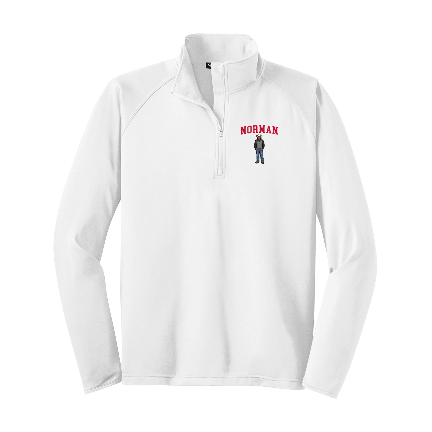 Q-Zip Pullover — Shirsey in White