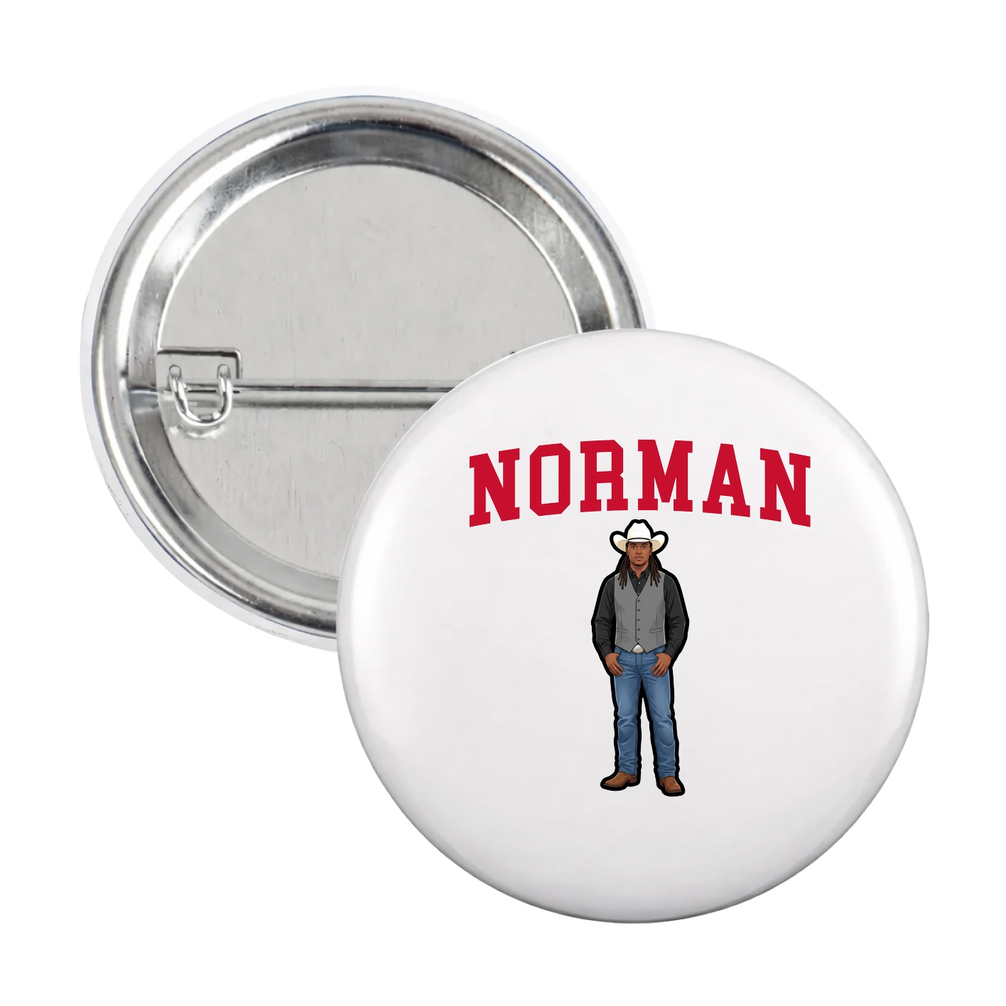 Game Day Button — Shirsey in White