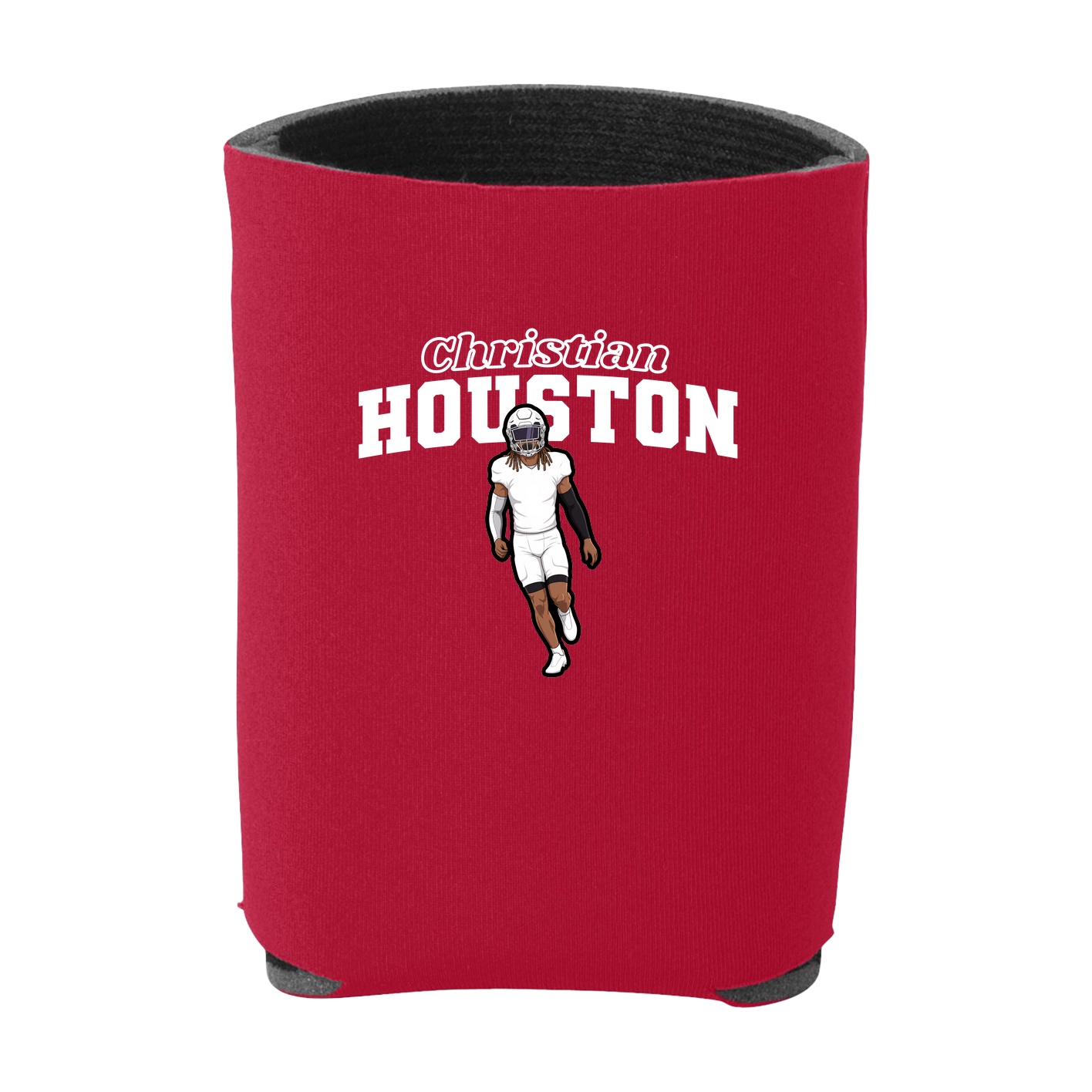 Can Holder — Name Arch in Red