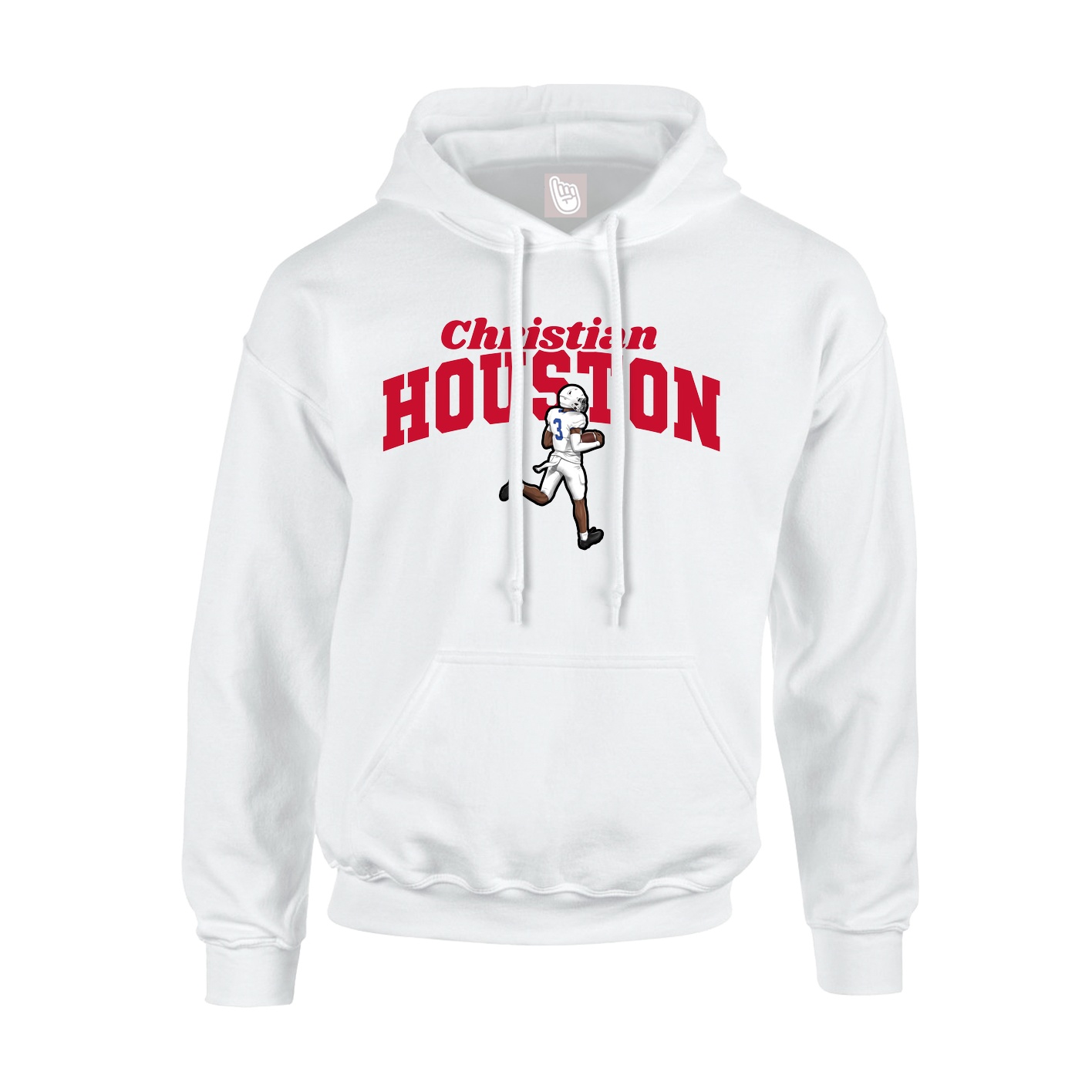 Hoodie — Signature Arch in White
