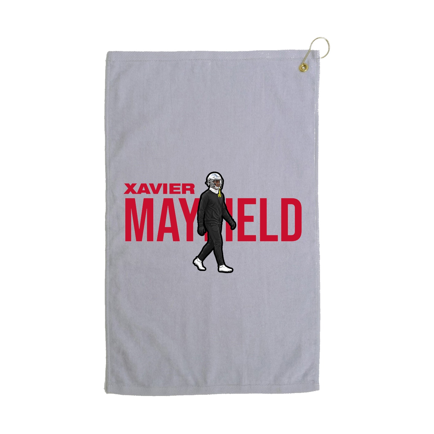 Golf Towel — Player Name in Grey