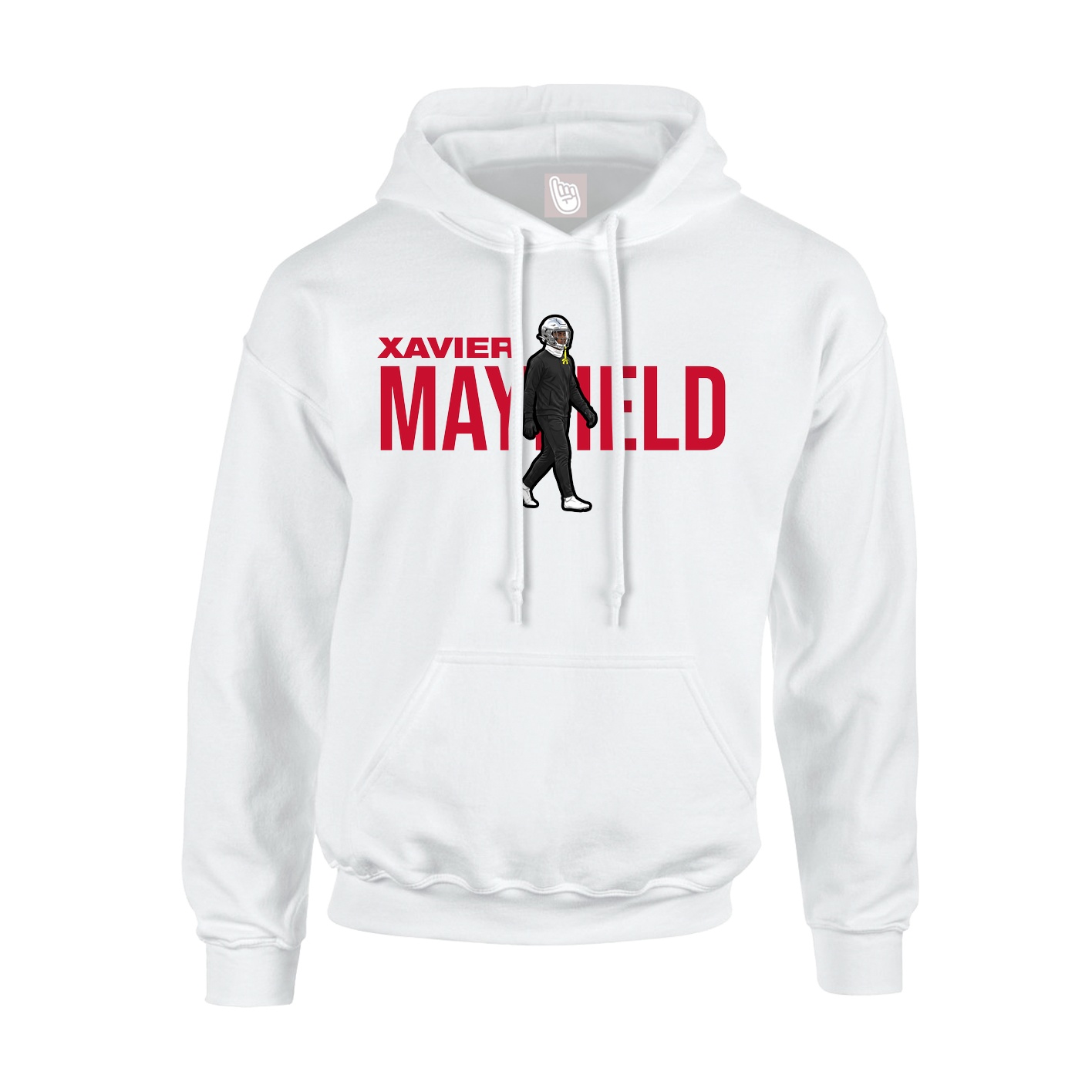 Youth Hoodie — Player Name in White