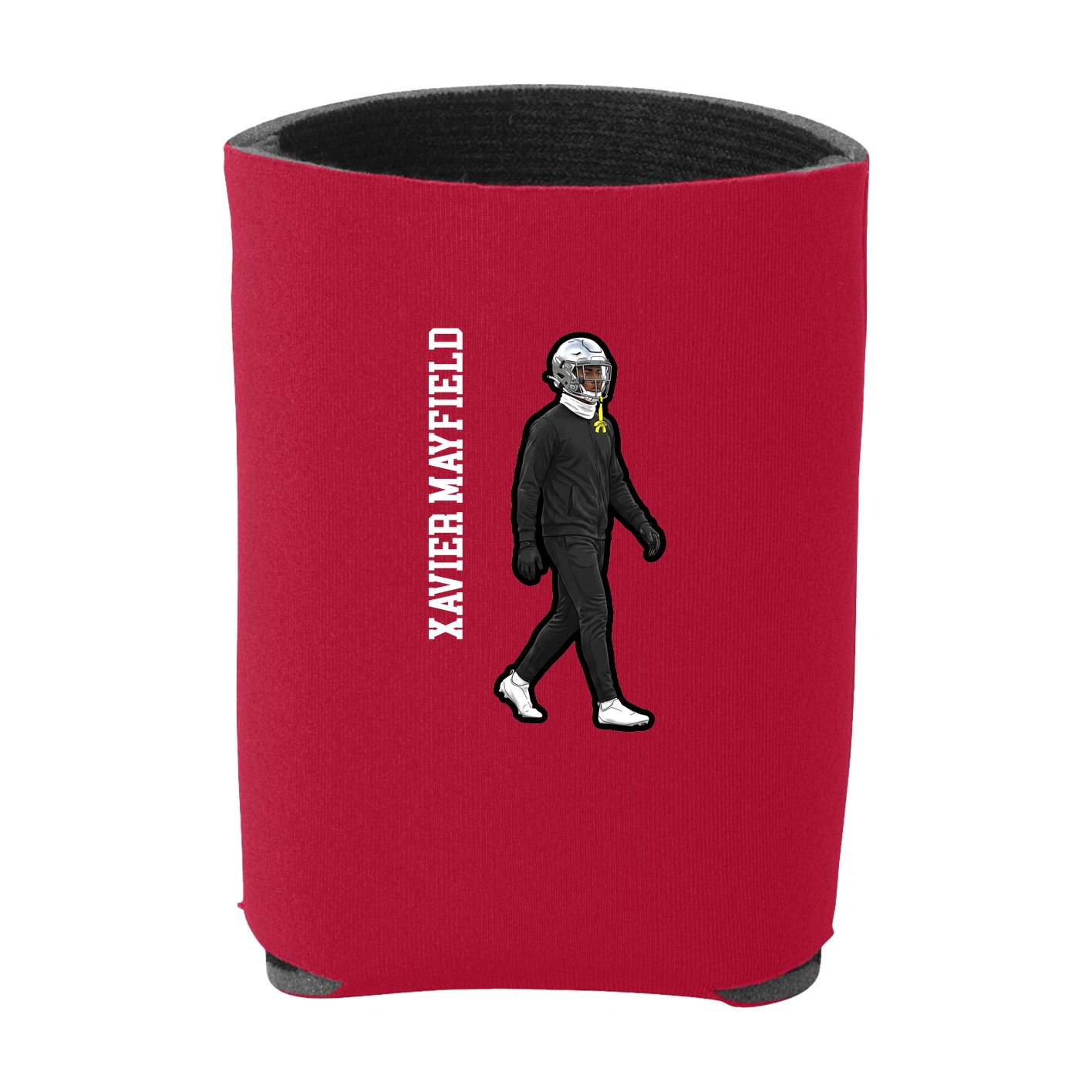 Can Holder — Name Vertical in Red
