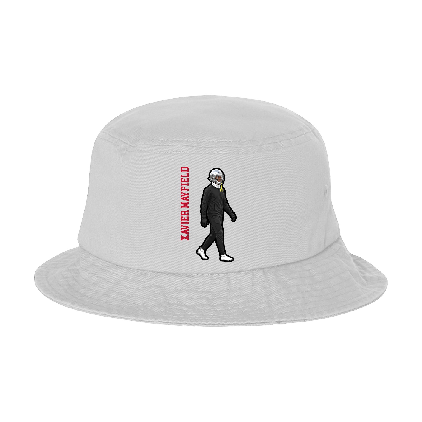 Bucket Cap — Name Vertical in White
