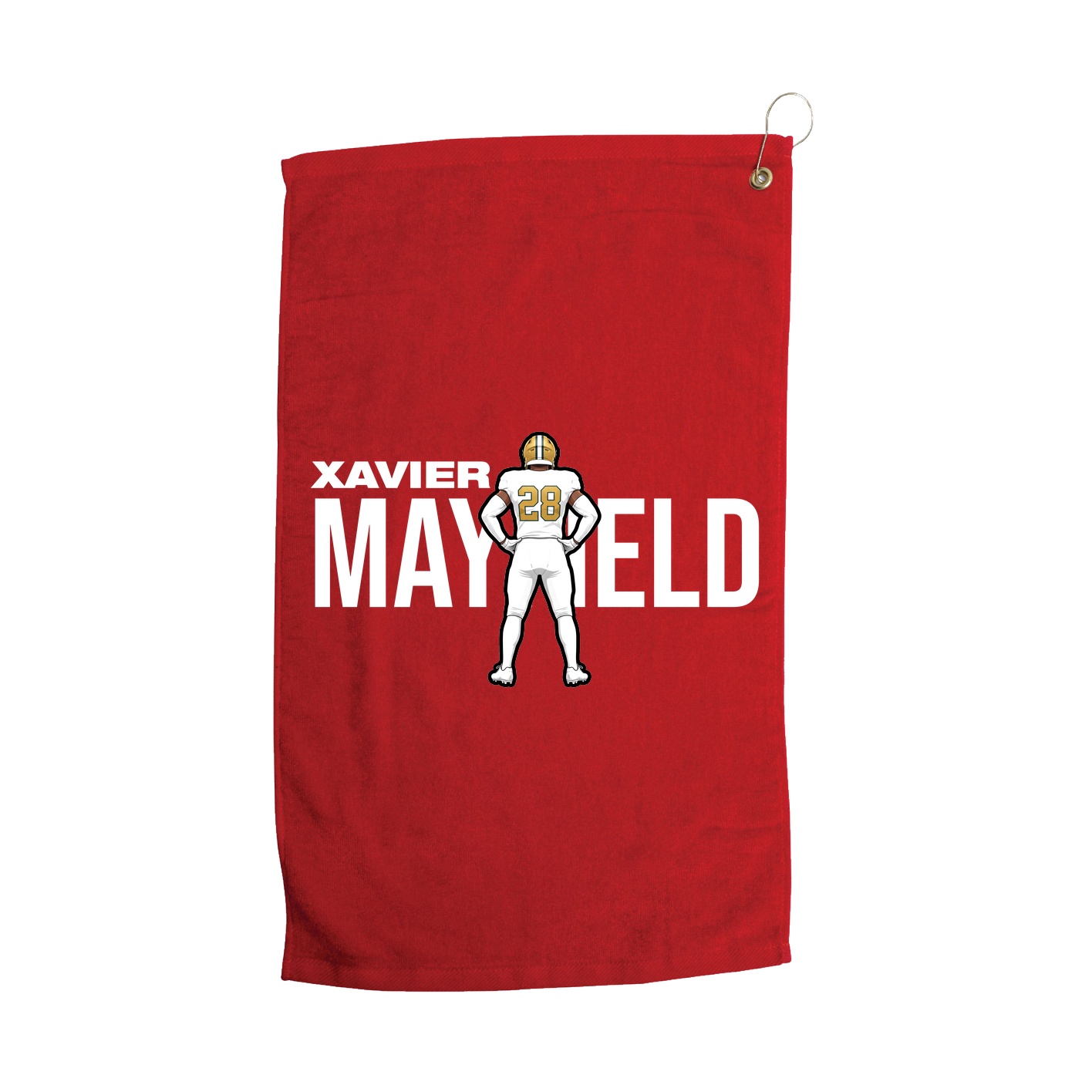 Golf Towel — Player Name in Red