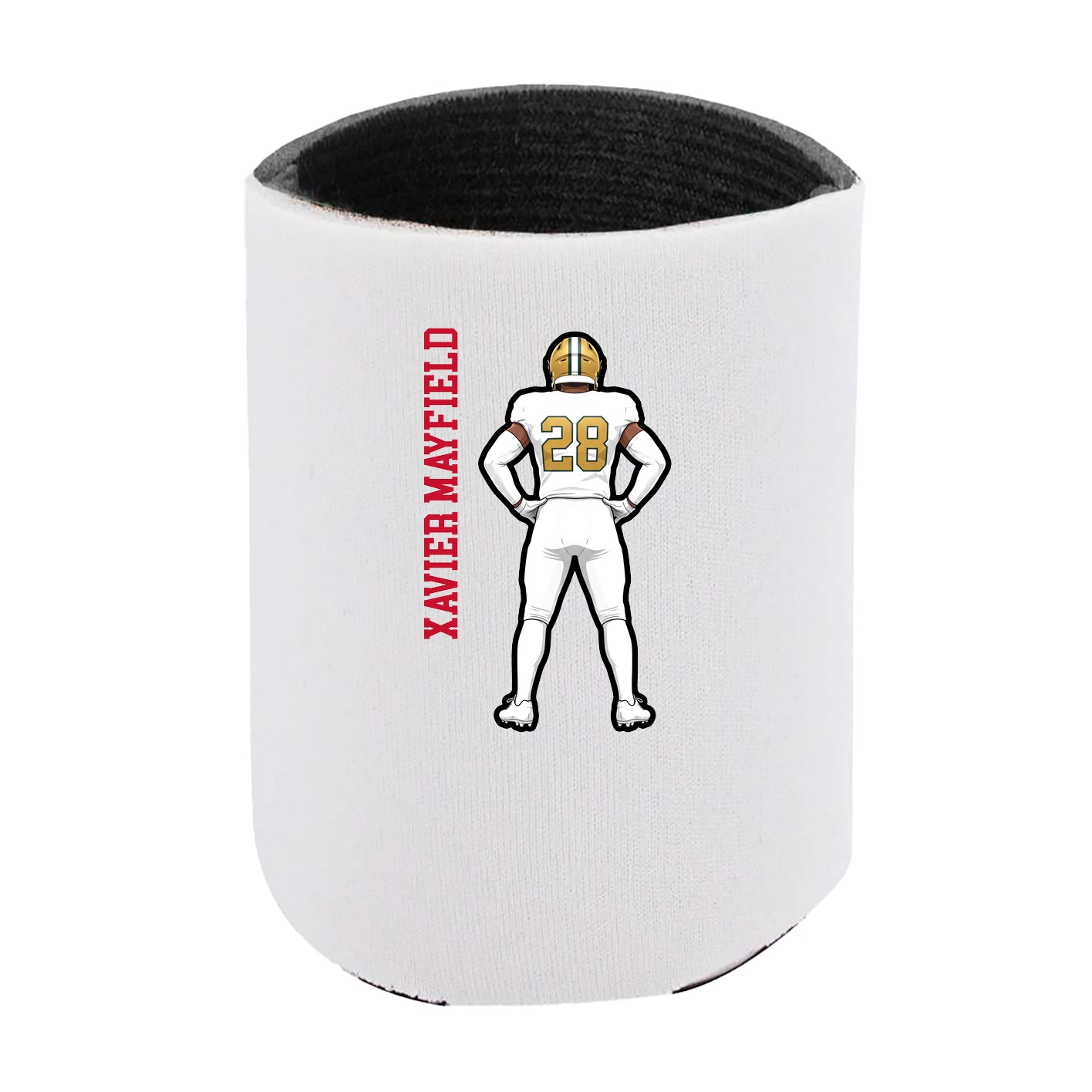 Can Holder — Name Vertical in White