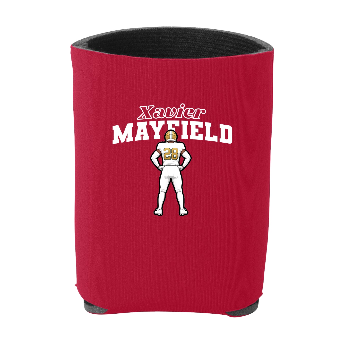 Can Holder — Name Arch in Red