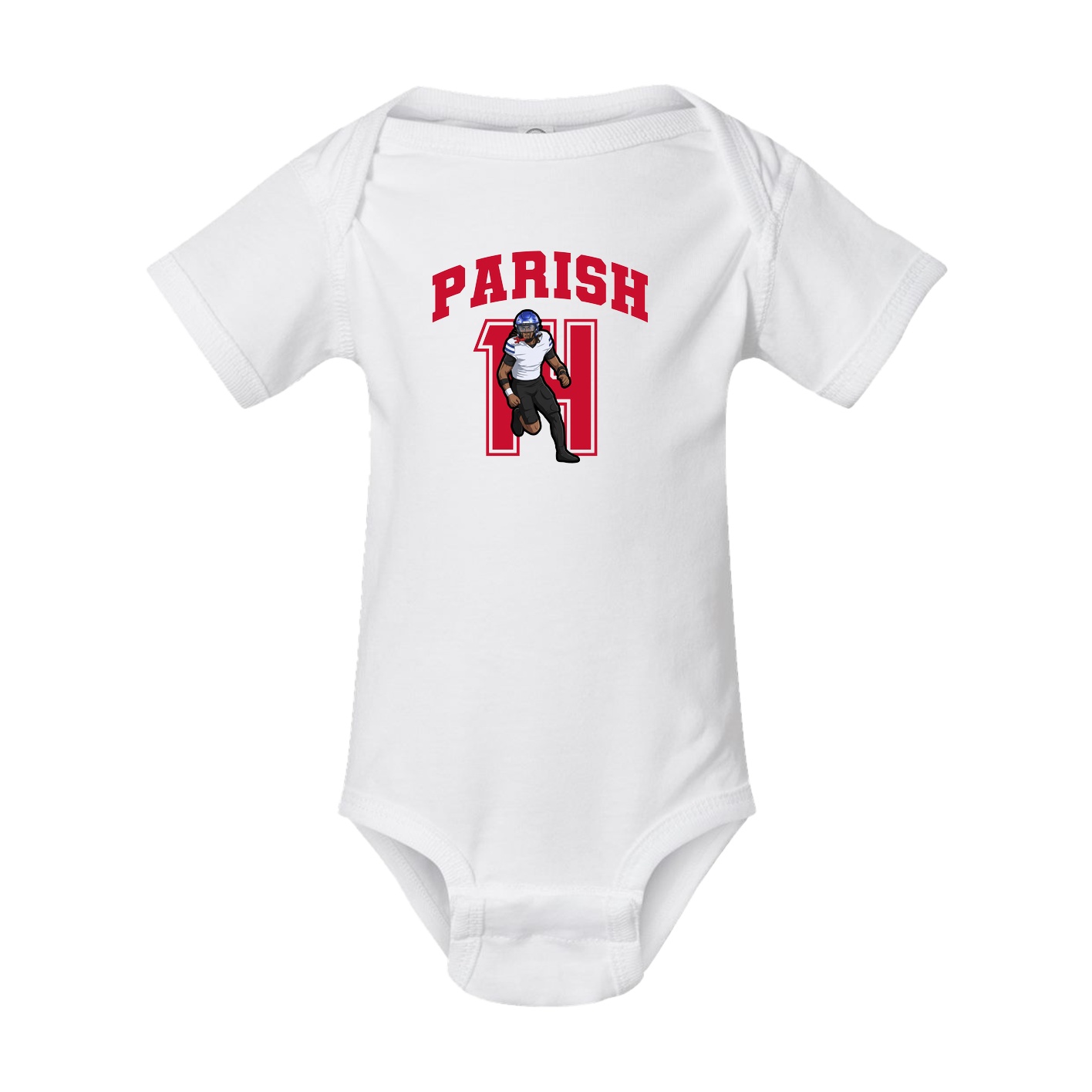 Baby Onesie — Number in White