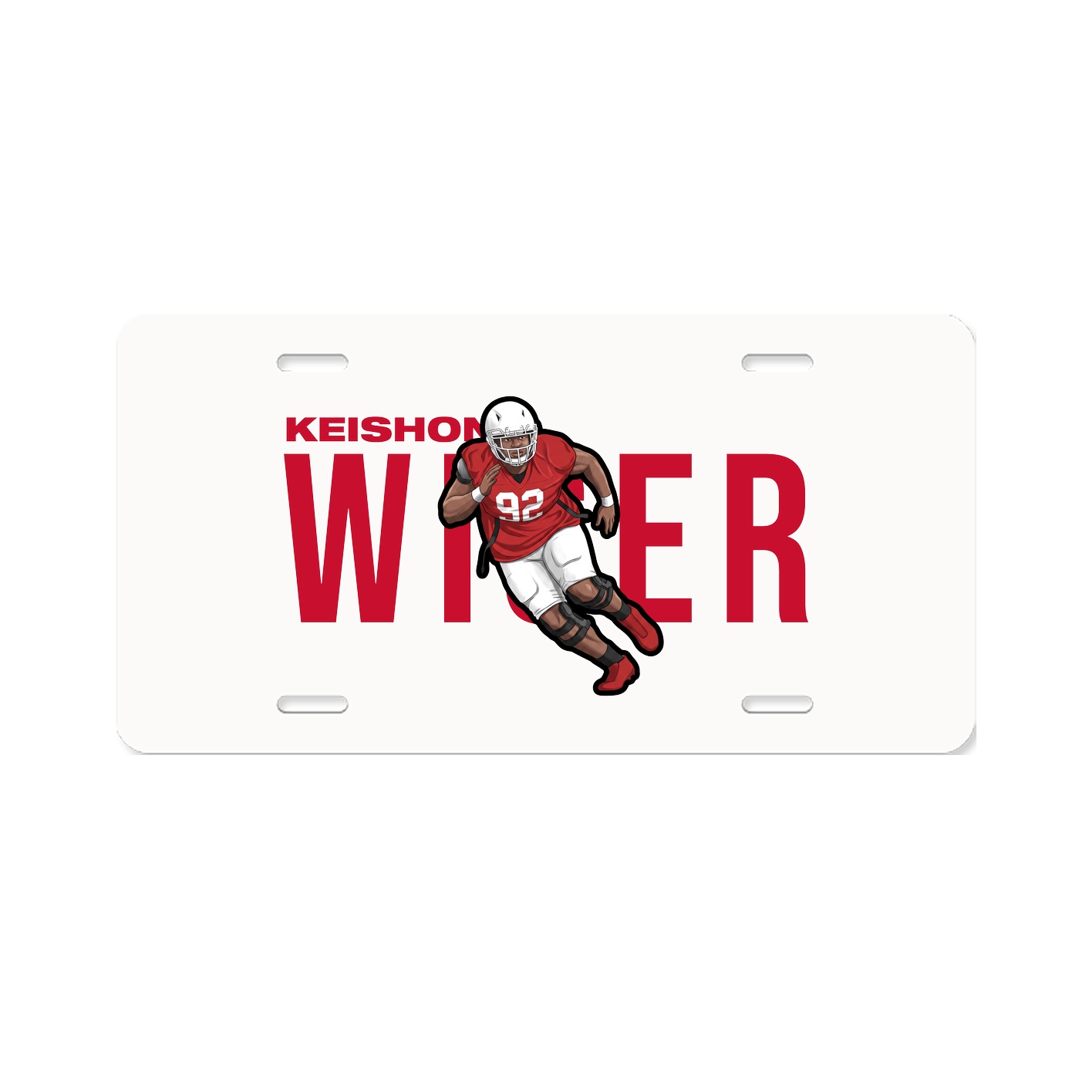 License Plate — Player Name in Classic